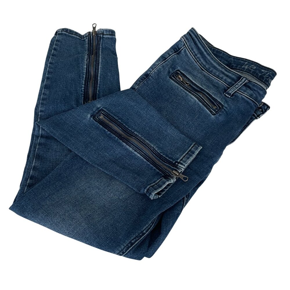 Free People / We The Free Baltic Blue Jeans Mid-rise